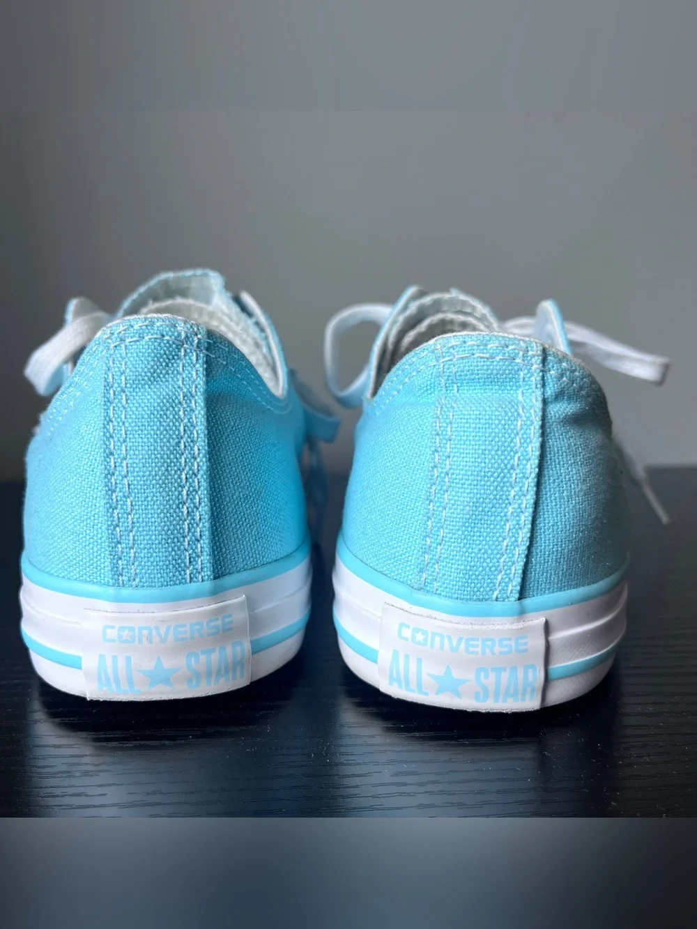 Converse Low-Top Sneakers - Aqua Blue - Size 6 (big girl)/8 (women)